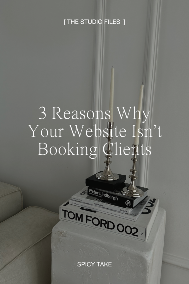 Website booking clients