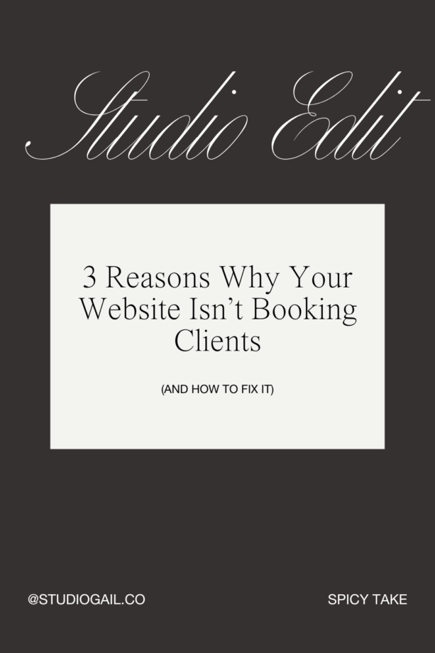 Website booking clients