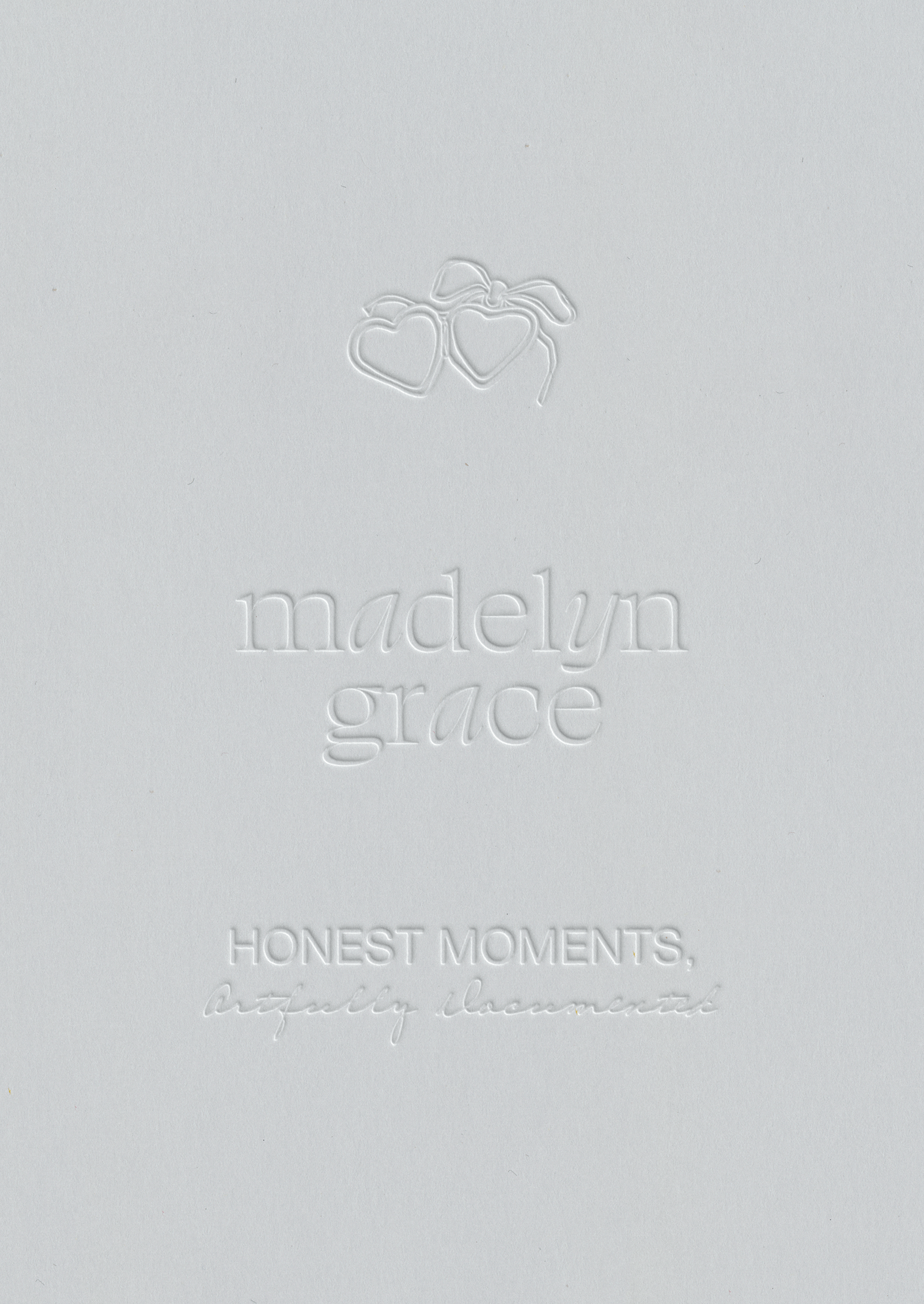 Soft, editorial brand identity with locket icon