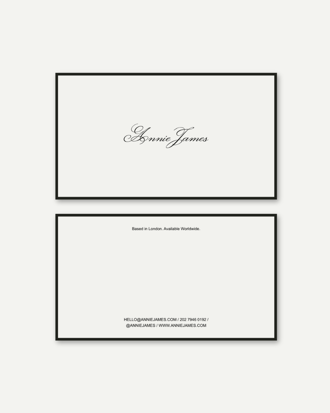 Annie Canva Business Card